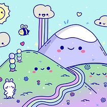 Final project of my kawaii world. Character Design, Digital Illustration, and Manga project by Elena B. - 04.29.2023