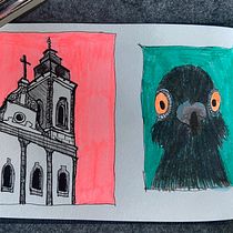 Mein Abschlussprojekt für den Kurs: Skizzenbuch für Anfänger: Zeichne deine Umgebung. Traditional illustration, Sketching, Creativit, Drawing, and Sketchbook project by wolf-jana - 05.01.2023