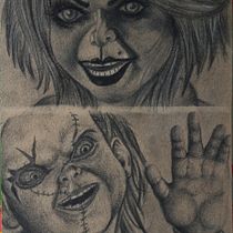 Mi proyecto del curso: Retrato realista con lápiz de grafito chuky y tifanny . Ilustração tradicional, Artes plásticas, Esboçado, Desenho a lápis, Desenho, Desenho de retrato, Desenho realista, Desenho artístico, e Desenho anatômico projeto de sebastian.sando.ink1 - 13.03.2023