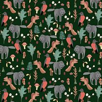 My project for course: Digital Pattern Illustration Inspired by Flora and Fauna. Un progetto di Illustrazione tradizionale, Pattern design, Disegno, Illustrazione digitale e Illustrazione botanica di Erin Hall - 01.05.2023