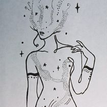 Mi proyecto del curso: Diseño de tatuajes fine line: simbología y magia. Un proyecto de Diseño, Ilustración tradicional, Creatividad, Dibujo a lápiz, Dibujo y Diseño de tatuajes de carlanicovani35 - 30.04.2023