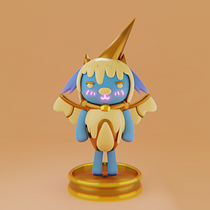 Mi proyecto del curso: Creación de personajes kawaii en 3D con Blender Ein Projekt aus dem Bereich Traditionelle Illustration, Design von Figuren, Digitale Illustration, 3-D-Modellierung und Manga von Daniel Cruz Acuña - 20.04.2023