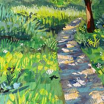 My project for course: Landscape Painting with Gouache for Beginners. Fine Arts, Painting, Naturalistic Illustration, and Gouache Painting project by laconn74 - 04.30.2023