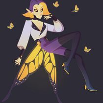Mi proyecto del curso: Diseño de personajes fantásticos en Procreate. Projekt z dziedziny Trad, c, jna ilustracja, Projektowanie postaci, Ilustracja c, frowa, R, sunek c, frow, Malarstwo c i frowe użytkownika Maariel M Merello - 02.05.2023