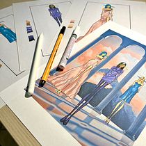 Il mio progetto del corso: Versace Anni '96, '06, '22. Een project van Traditionele illustratie,  Schetsen,  Modeontwerp, Digitale tekening y Mode-illustratie van matteosantarelli94 - 02.05.2023