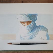 My project for course: Artistic Portrait with Watercolors. Fine Arts, Painting, Watercolor Painting, and Portrait Drawing project by Andre Wels - 05.02.2023