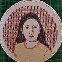 Meu projeto do curso: Criação de retratos bordados. Un projet de Broderie , et Design textile de lidiakirst - 02.05.2023