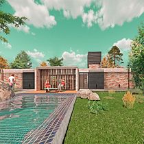 Mi proyecto del curso: Ilustración digital de proyectos arquitectónicos. Un proyecto de Arquitectura, Paisajismo, Ilustración digital, Arquitectura digital e Ilustración arquitectónica de Leo Rivera Suzuki - 03.05.2023
