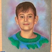 Mi proyecto del curso: Retrato realista al pastel tiza. Traditional illustration, Fine Arts, Drawing, Portrait Drawing, and Realistic Drawing project by Mattia Segovia - 04.30.2023