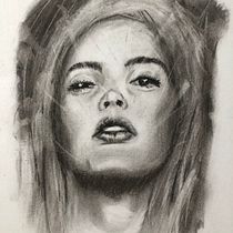 Il mio progetto del corso: Ritratto artistico al carboncino: creare atmosfere. Ilustração tradicional, Artes plásticas, Desenho, Desenho de retrato, Desenho realista, e Desenho artístico projeto de fabio_malosio - 03.05.2023