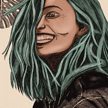 Mijn project van de cursus: Geïllustreerd portretteren met Procreate. Projekt z dziedziny Trad, c, jna ilustracja, Grafika wektorowa, Ilustracja c, frowa i Portret użytkownika lisanne.bal - 03.05.2023