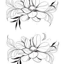 Meu projeto do curso: Design de tatuagem botânica com Procreate. Ilustração tradicional, Ilustração digital, Desenho de tatuagens e Ilustração botânica projeto de Amanda Pelhs - 03.05.2023