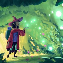Mon projet du cours : Illustrations fantastiques avec Procreate. Traditional illustration, Digital Illustration, and Digital Drawing project by Anne-Laure Grimaud - 05.04.2023