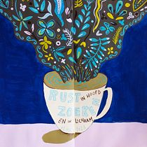 Finding peace in a cup and with Painting with Gouache: Create Poetic Illustrations. Traditional illustration, Fine Arts, Painting, and Gouache Painting project by Jess M. - 05.04.2023