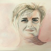Il mio progetto del corso: Creazione di ritratti stilizzati ad acquerello. Traditional illustration, Painting, Watercolor Painting, and Portrait Drawing project by Silvia Ciolli De Martini - 05.04.2023