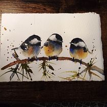 My project for course: Artistic Watercolor Techniques for Illustrating Birds. Traditional illustration, Watercolor Painting, Realistic Drawing, and Naturalistic Illustration project by Mariann Hegedűs - 05.04.2023