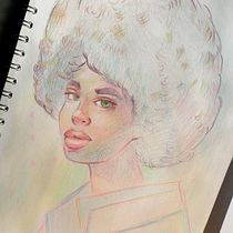 Mi proyecto del curso: Dibujo de retratos llamativos con lápices de colores. Desenho, Desenho de retrato, Sketchbook, e Desenho com lápis de cor projeto de Jose Silva - 07.05.2023