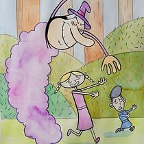 Meu projeto do curso: Introdução à ilustração infantil. Traditional illustration, Fine Arts, Painting, Pencil Drawing, Drawing, Watercolor Painting, Children's Illustration, and Narrative project by Priscila Cruz - 05.07.2023