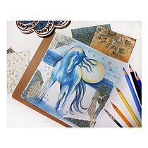 My project for course: Animal Illustration: Capturing Wildlife in a Sketchbook. Traditional illustration, Collage, Sketchbook, and Naturalistic Illustration project by Urszula Romanowicz-Rakoczy - 05.07.2023