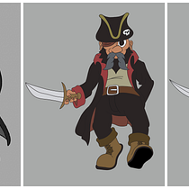 Mi proyecto de curso: Diseño de personajes retro para animación. Animation, 2D Animation, and 3D Character Design project by Cami Sanchez - 05.04.2023