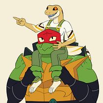Raph Meets Mona - part 1. Comic, Stor, telling, Stor, board, Script, Communication, Narrative, Fiction Writing, and Creative Writing project by niawestmoreland - 04.23.2023