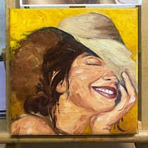 Ritratto a olio. Fine Arts, Painting, and Oil Painting project by sara.pergher - 05.09.2023