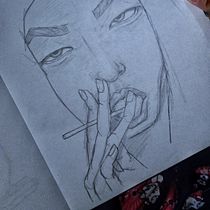 My project for course: Portrait Sketchbooking: Explore the Human Face. Esboçado, Desenho, Desenho de retrato, Desenho artístico, e Sketchbook projeto de Angélica Alcántara - 10.05.2023