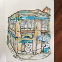My project for course: Expressive Architectural Sketching with Colored Markers. Sketching, Drawing, Architectural Illustration, Sketchbook & Ink Illustration project by Jocey Cajiuat - 05.08.2023
