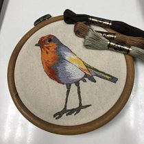 Mi proyecto del curso: Pintar con hilo: técnicas de ilustración textil. Ilustração tradicional, Bordado, e Design têxtil projeto de tamara_ja_mo - 04.10.2022