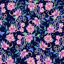 Magnolias and pearls. Projekt z dziedziny Trad, c, jna ilustracja, Pattern design, R, sunek ołówkiem,  R, sunek, R i sunek botaniczn użytkownika Joanna Wawruch - 10.05.2023