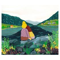 My project for course: Travel Sketchbook Illustration with Gouache. Painting, Drawing, Sketchbook, and Gouache Painting project by Vibeke Larsen - 05.10.2023