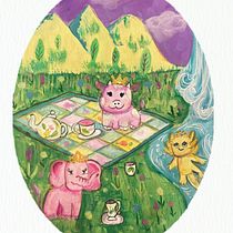 My project for course: Illustration Techniques with Watercolor and Gouache. Traditional illustration, Fine Arts, Painting, Watercolor Painting, Children's Illustration, and Gouache Painting project by Amy Ybarracuda - 05.11.2023