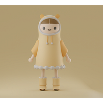 Mi proyecto del curso: Creación de personajes kawaii en 3D con Blender Ein Projekt aus dem Bereich Traditionelle Illustration, Design von Figuren, Digitale Illustration, 3-D-Modellierung und Manga von Emma Granados Rivera - 07.05.2023