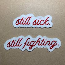 ME/CFS chronic illness advocacy art piece. Embroider, Sewing, Textile Design, DIY, Upc, and cling project by scoutfinds - 05.06.2023