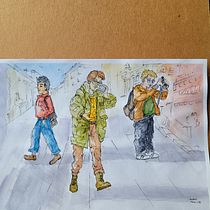 Mon projet du cours : Principes fondamentaux pour dessiner des personnes à partir de l'imagination. Traditional illustration, Fine Arts, Sketching, Pencil Drawing, Drawing, Artistic Drawing, and Figure Drawing project by Sylvie Bertrand - 05.12.2023