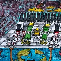 My project for course: Let's play chess without king!. Traditional illustration, Painting, Creativit, Pencil Drawing, and Drawing project by bibi_biscotti - 05.12.2023
