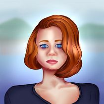 My project for course: Female Character Portraits in Procreate by Hildy Essex. Projekt z dziedziny Trad, c, jna ilustracja, Ilustracja c, frowa, R, sunek c i frow użytkownika Hildy Essex - 13.05.2023