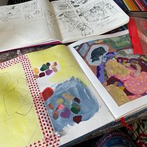 Obsessive Re-Packing: My Project for Exploratory Sketchbook. Traditional illustration, Sketching, Creativit, Drawing, Watercolor Painting, Sketchbook, and Gouache Painting project by Chandler Wilson - 05.11.2023