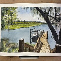 My project for course: Painting Realistic Watercolor Landscapes. Projekt z dziedziny  Sztuki piękne,  Malarstwo, Sketching, Malowanie akwarelą, Ilustracja naturalist i czna użytkownika David Price - 10.05.2023