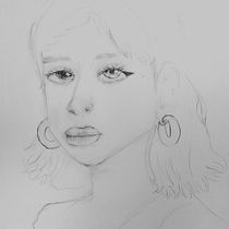 My project for course: Portrait Sketchbooking: Explore the Human Face. Esboçado, Desenho, Desenho de retrato, Desenho artístico, e Sketchbook projeto de Ella - 16.05.2023