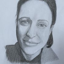 My project for course: Realistic Portrait with Graphite Pencil. Ilustração tradicional, Artes plásticas, Esboçado, Desenho a lápis, Desenho, Desenho de retrato, Desenho realista, Desenho artístico, e Desenho anatômico projeto de richard.nind - 06.03.2023