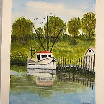 My project for course: Watercolor Techniques for Painting Seascapes. Pintura, Pintura em aquarela e Ilustração naturalista projeto de Gerry Agerbek - 14.05.2023