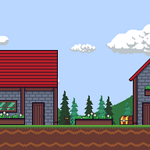 Mi proyecto del curso: Creación de escenarios pixel art para videojuegos. Un progetto di Animazione 2D, Animazione 3D, Videogiochi, Pixel art, Progettazione di videogiochi e Sviluppo di videogiochi di Alexandra Martinez Montaña - 15.05.2023