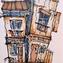 Mi proyecto del curso: Dibujo arquitectónico expresivo con marcadores de colores. Sketching, Drawing, Architectural Illustration, Sketchbook & Ink Illustration project by lperezsierra988 - 05.15.2023