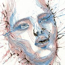 My project for course: Experimental Portraiture with Ink, Tea and Alcohol. Artes plásticas, Pintura, Desenho e Ilustração com tinta projeto de Elena Amann - 15.05.2023