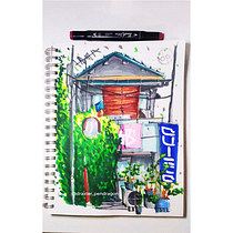 Mi proyecto del curso: Dibujo arquitectónico expresivo con marcadores de colores. Sketching, Drawing, Architectural Illustration, Sketchbook & Ink Illustration project by Horacio Garnica Alvarez - 05.14.2023