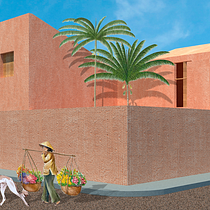 Mi proyecto del curso: Representación gráfica de proyectos arquitectónicos. Un projet de Architecture, Design graphique, Architecture d'intérieur, Design d'intérieur, Pa, sagisme, Collage, Architecture numérique et Illustration architecturale de Ximena Román Félix - 11.05.2023