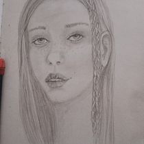 Ritratto da foto. Esboçado, Desenho de retrato, Desenho artístico, e Sketchbook projeto de Nadia Fantoni - 16.05.2023