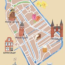 My project for course: Illustrated Map Creation: Reflecting a City's Essence. Traditional illustration, Infographics, Drawing, Digital Illustration, and Digital Painting project by rachelefantini - 05.16.2023
