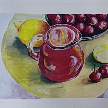 Nature morte à la gouache. Un projet de Beaux Arts, Peinture, Théorie des couleurs , et Peinture gouache de fabiennehavaux - 16.05.2023